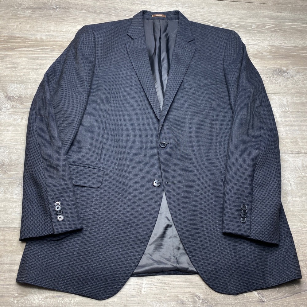 Peter Millar Men Blazer 48XT 100% Wool Navy Blue Micro Pattern Sport Coat Canada